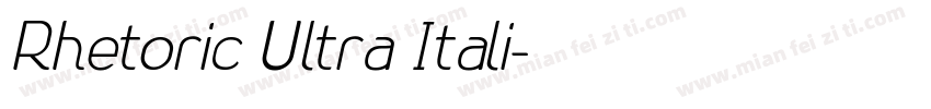 Rhetoric Ultra Itali字体转换